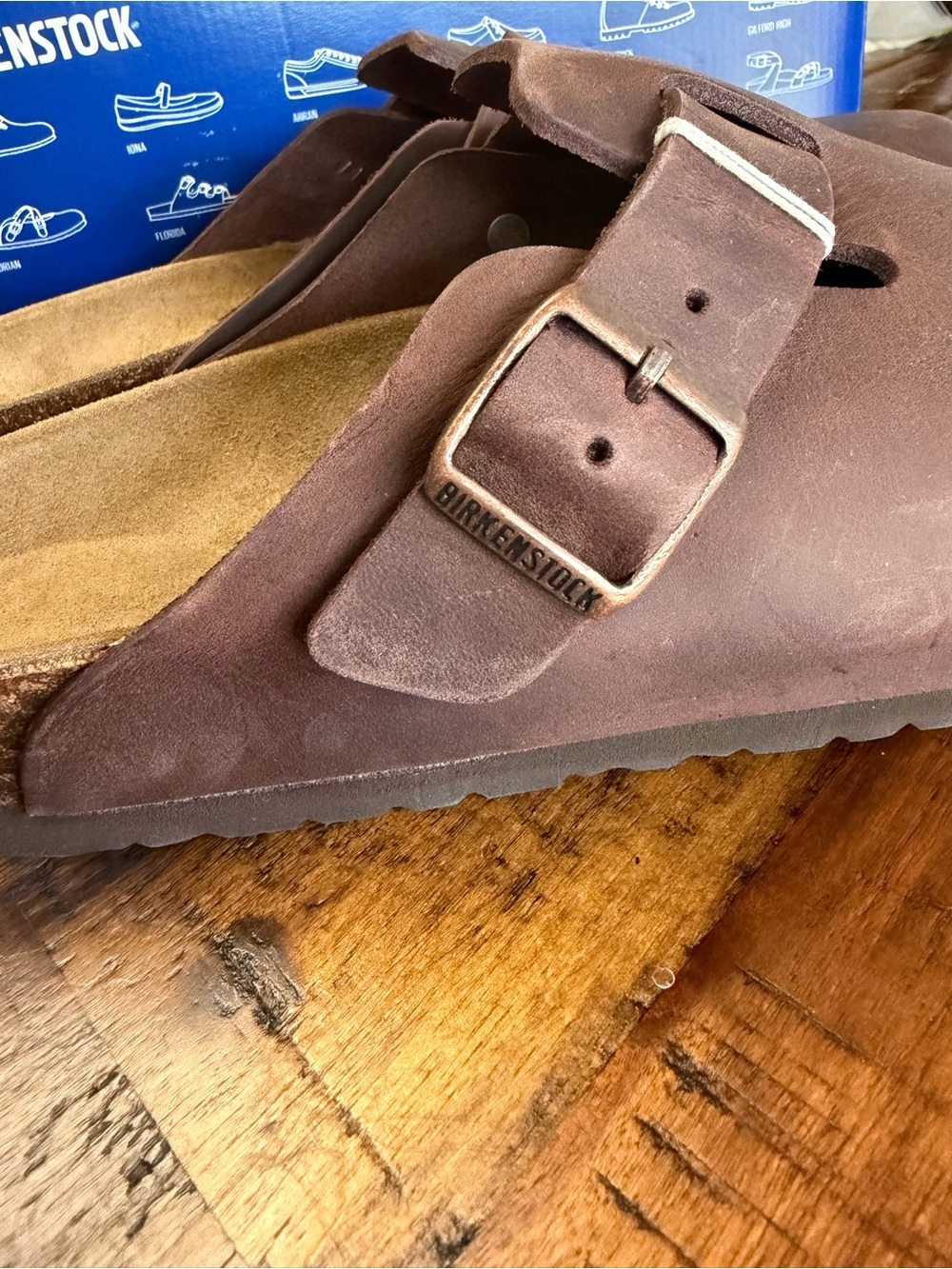 🆕Birkenstock Boston Habana Oiked Leather Suede Clog Insole. size EU42 NWT - Picture 8 of 12